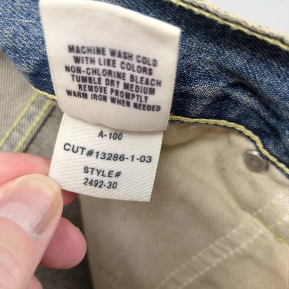 NWT American Eagle Outfitters Worker Jeans Men's 34x30 Vtg 2003 Y2K Carpenter - Picture 9 of 10